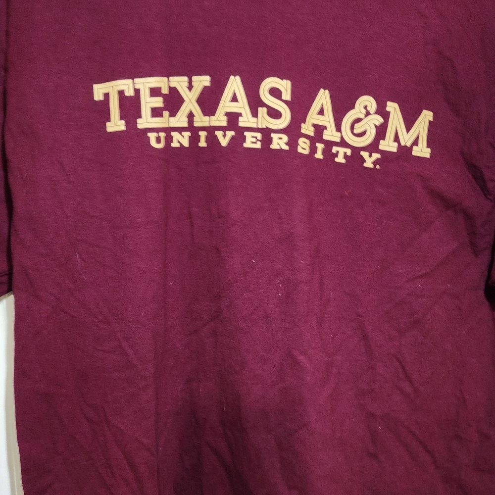 Hanes Maroon Texas A&M University‎ Short Sleeve Tee
